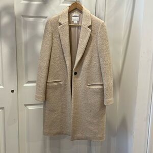 Cream Club Monaco Alpaca Wool Coat